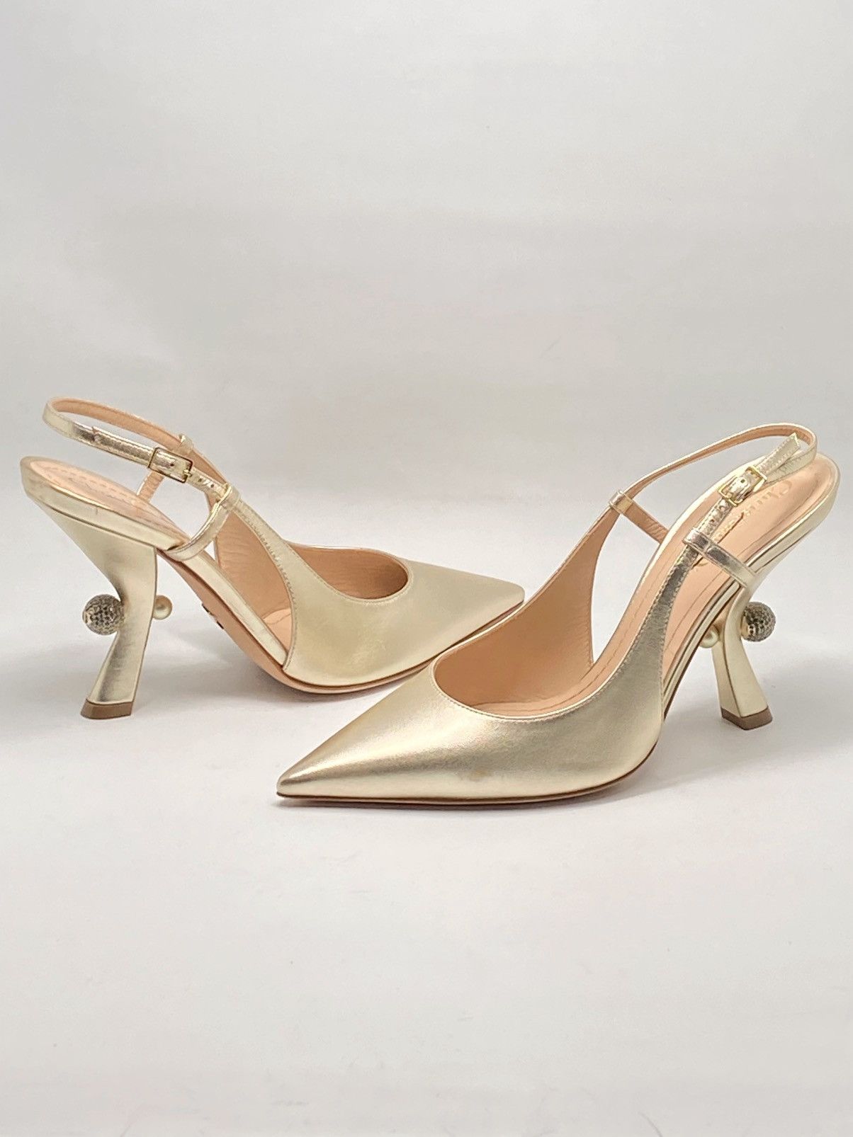 Dior Dior Tribales Metallic Leather Slingback Pump size 37 Size US 7 / IT 37 - 6 Thumbnail