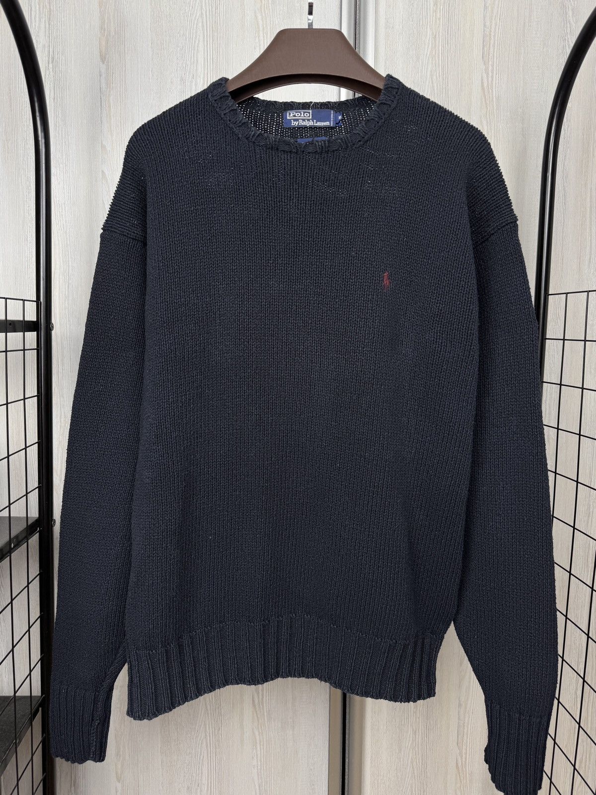 Polo Ralph Lauren Polo Ralph Lauren vintage blue knitted sweater Hong Kong Size US XL / EU 56 / 4 - 2 Thumbnail