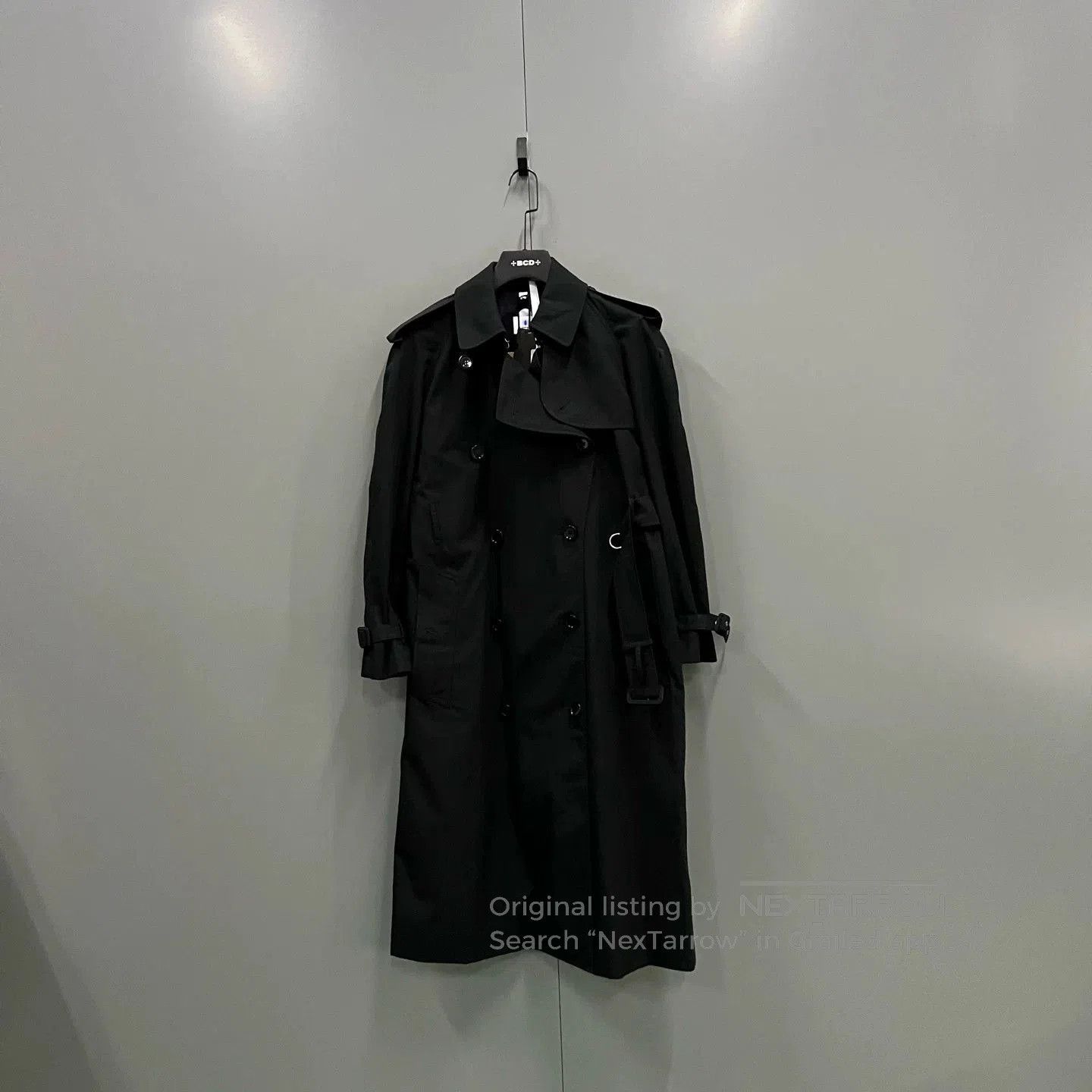Burberry Burberry Black Double-Breasted Long Trench. Size XXS / US 00 / IT 34 - 1 Thumbnail