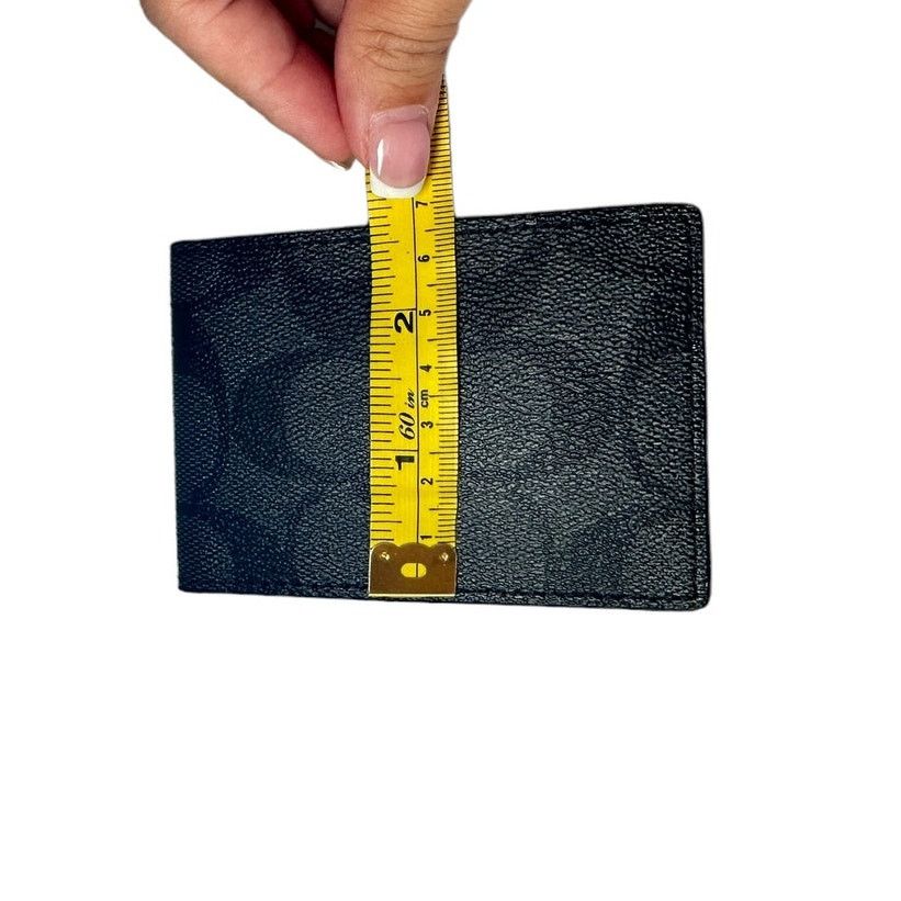 Coach Coach Compact Small Billfold Wallet In Signature Canvas Size ONE SIZE - 4 Thumbnail