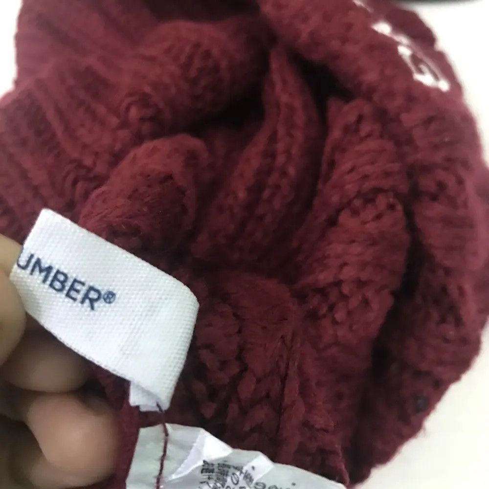 Japanese Brand Japanese Brand Back Number Knit Beanie Hat Size ONE SIZE - 5 Thumbnail