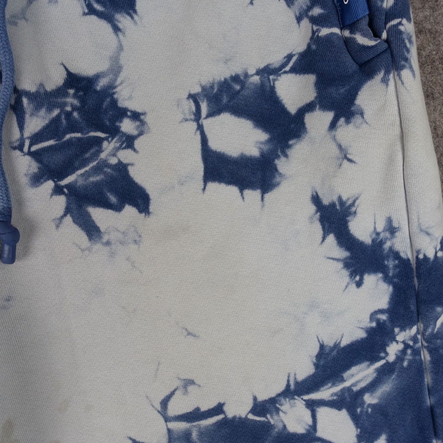 Vintage Legends Mens Small Blue White Tie Dye Jogger Pants USA Patch Logo Sweatpants Size US 29 - 6 Thumbnail