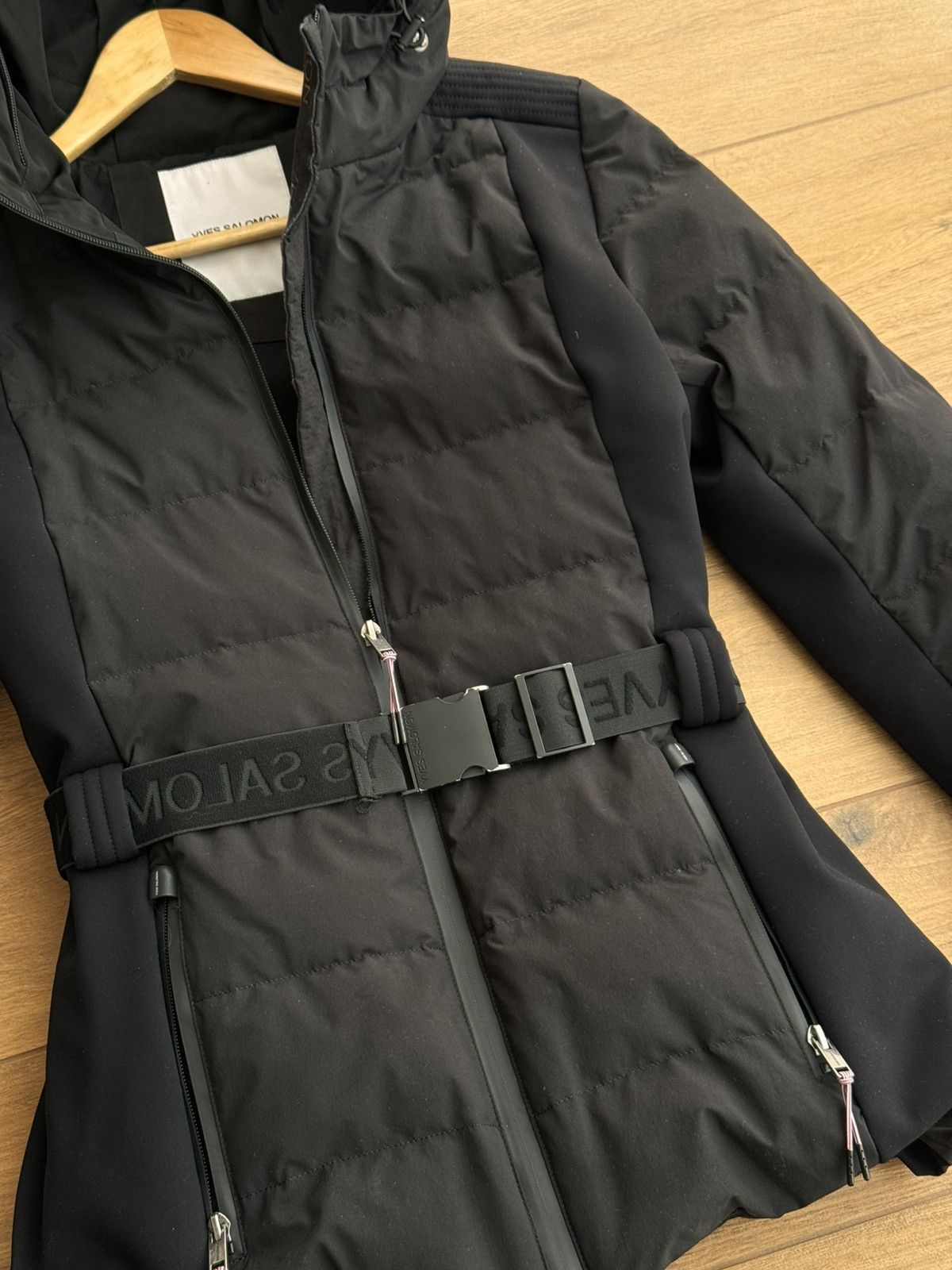 Vintage × Yves Salomon Yves Salomon Shearling Trimmed Luxury W' Black Ski Jacket Size S / US 4 / IT 40 - 4 Thumbnail