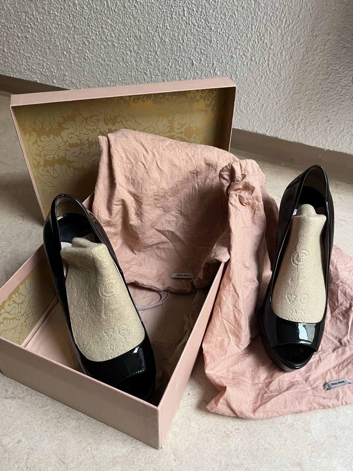 Miu Miu Miu Miu peeptoes Size US 7 / IT 37 - 3 Thumbnail