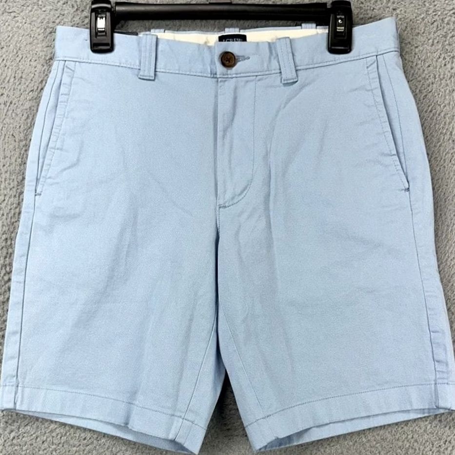 J.Crew J.Crew Chino Shorts Mens 29 Light Blue 9 Inseam Casual Classic Slim? Size US 29 - 3 Thumbnail