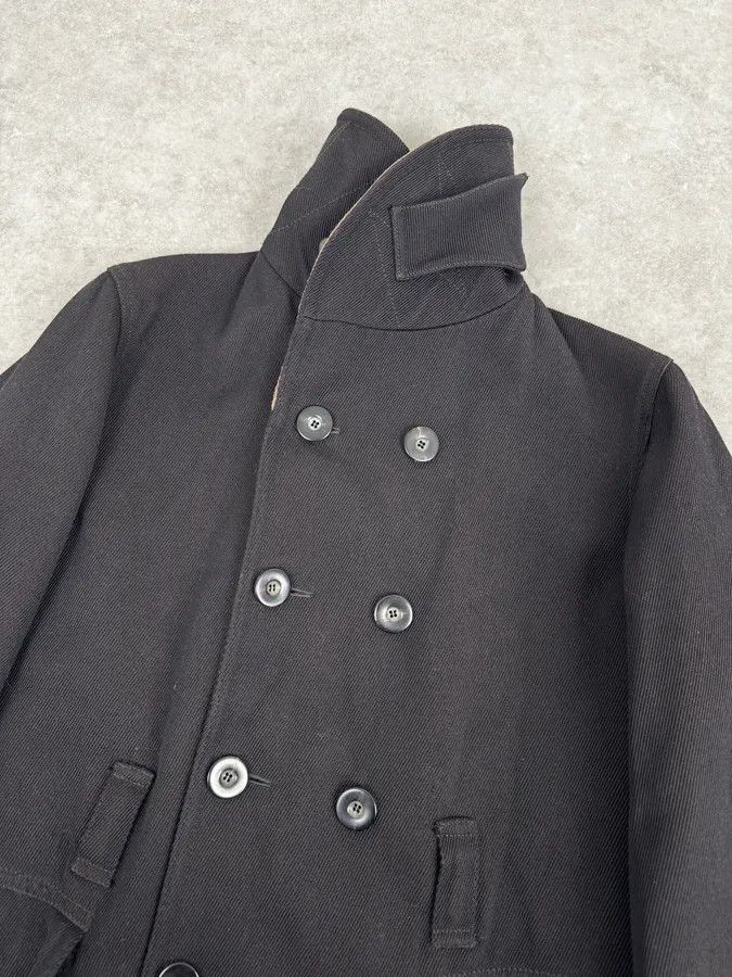 Giorgio Armani 2010s Giorgio Armani Black Wool Double Breasted Classy Coat Size US M / EU 48-50 / 2 - 6 Thumbnail