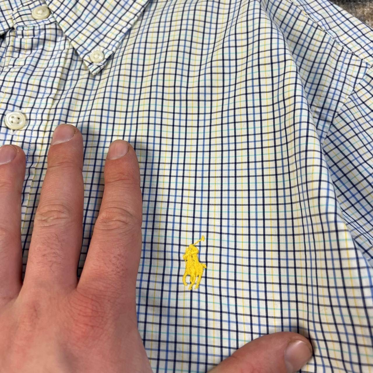 Polo Ralph Lauren Polo Ralph Lauren Luxury Mini Logo Checkered Button Up Shirt Size US M / EU 48-50 / 2 - 4 Thumbnail