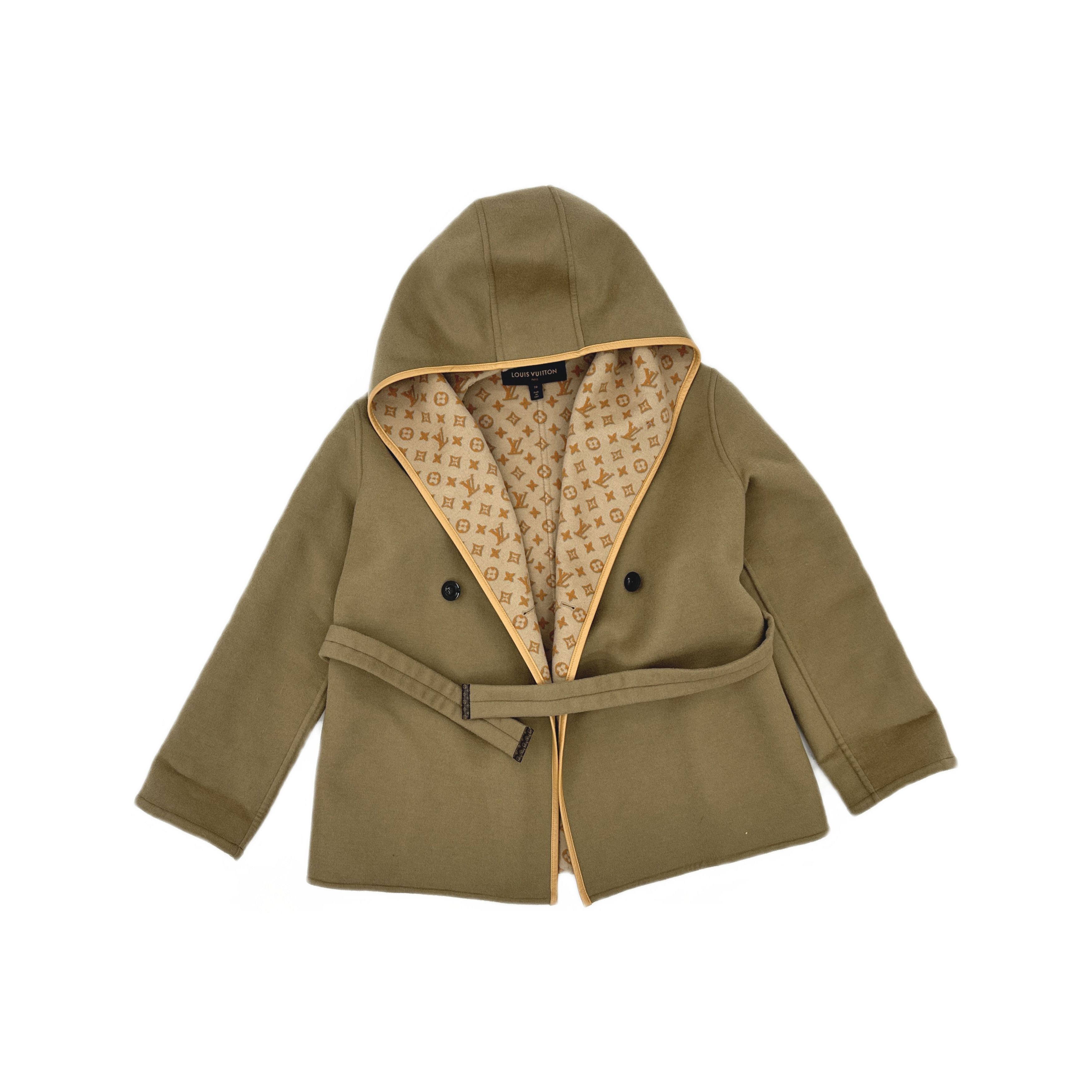 Louis Vuitton Louis Vuitton Monogram Hooded Double Breasted Coat Size 38 Size S / US 4 / IT 40 - 1 Thumbnail
