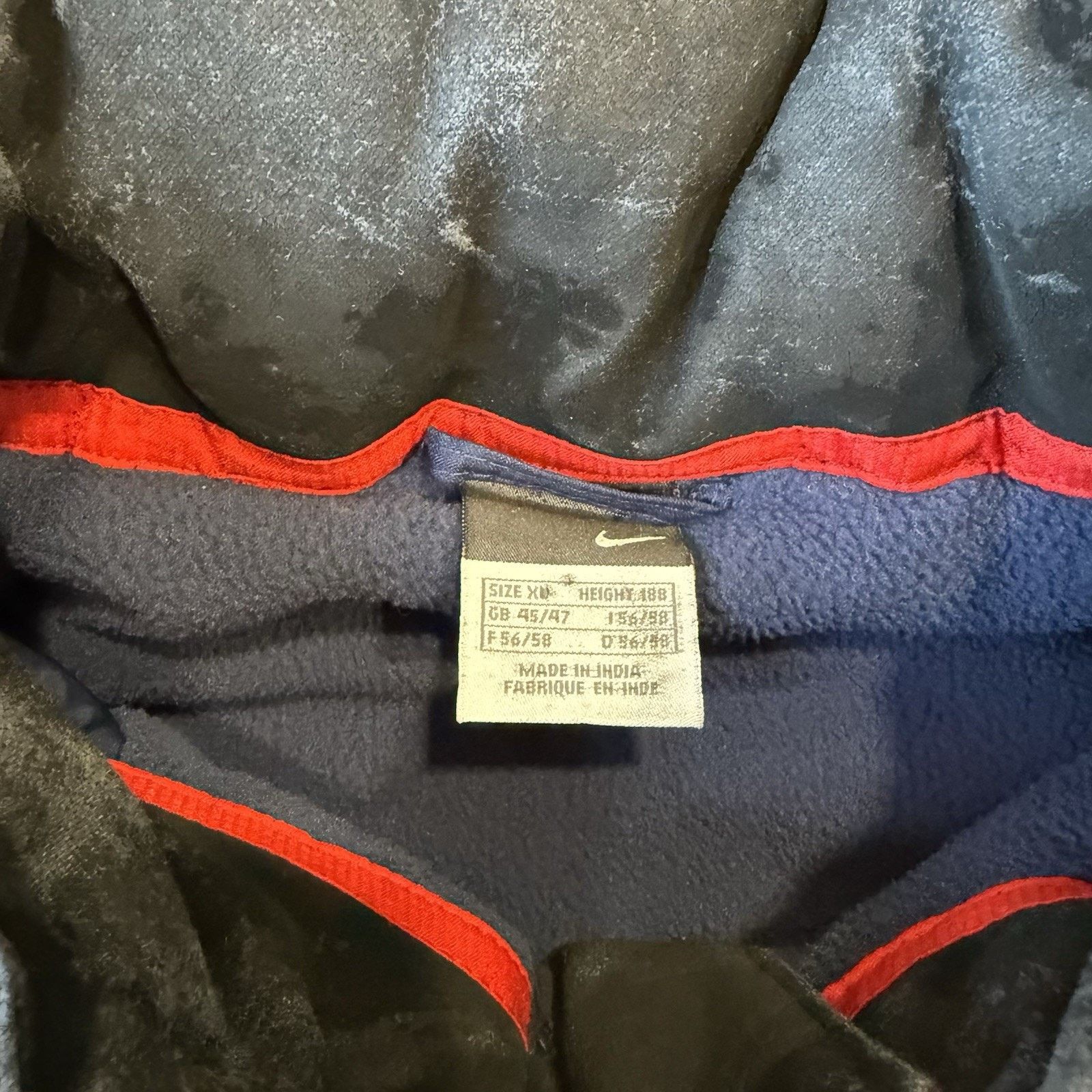 Nike Vintage Nike FC Barcelona Bench Coat Navy Full Zip Insulated Size US XL / EU 56 / 4 - 9 Thumbnail