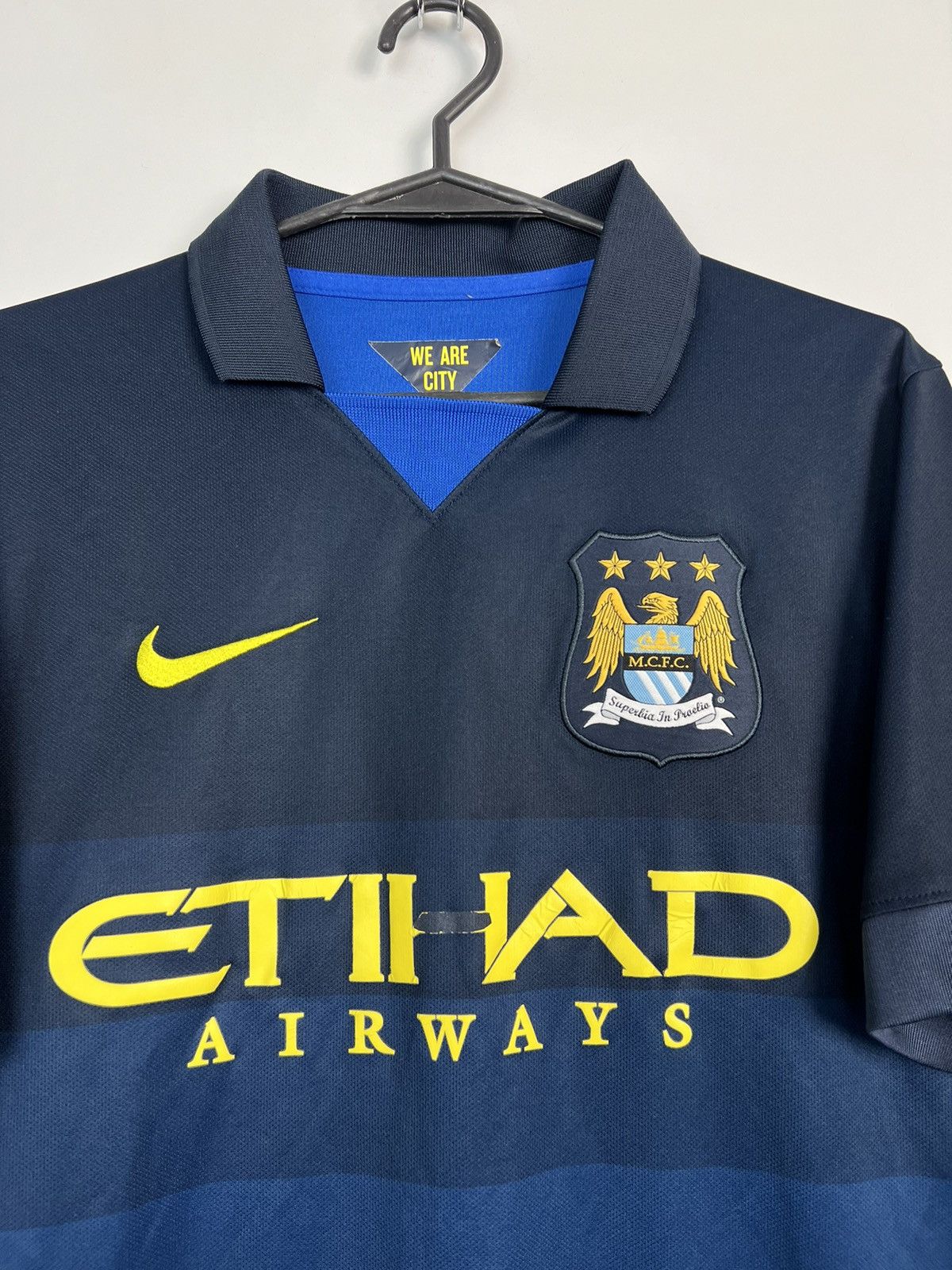 Nike Nike Manchester City 2014/2015 Soccer Jersey Size US S / EU 44-46 / 1 - 2 Thumbnail
