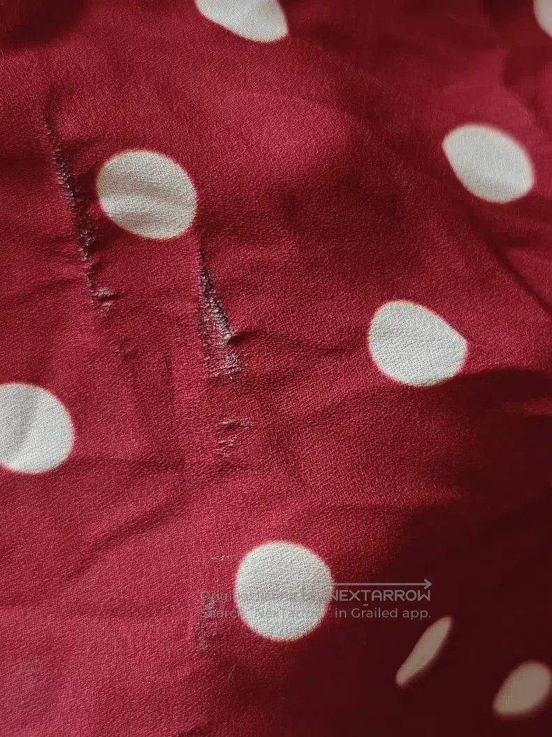 Comme Des Garcons Suspender Skirt Red Ruffles