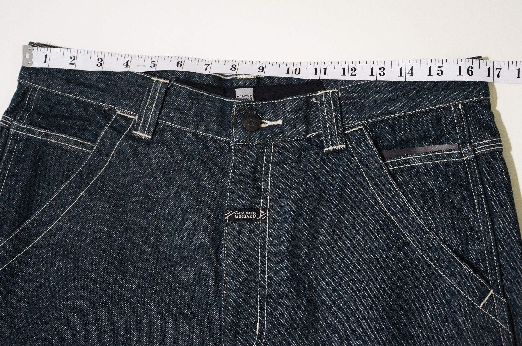 Marithe + Francois Girbaud M+FG Jorts Raw Denim Special Rare Design 2006 Carft Size US 32 / EU 48 - 11 Thumbnail