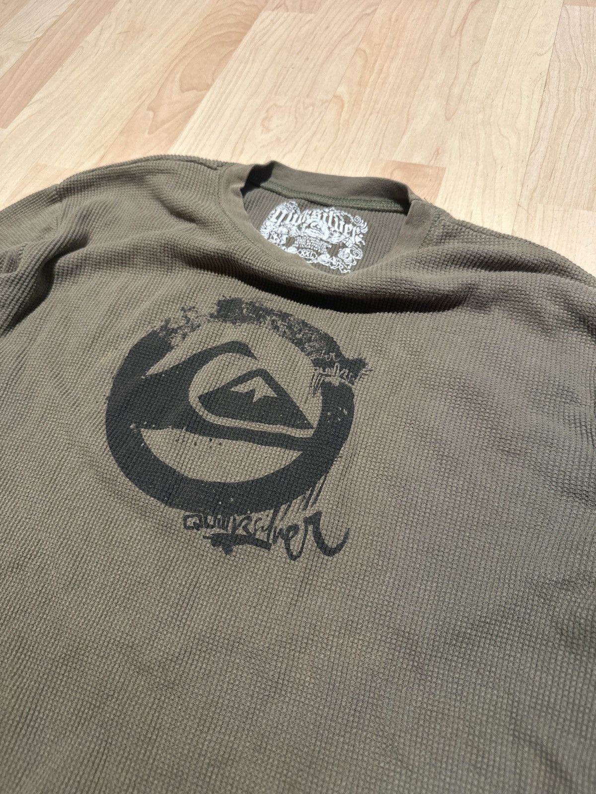 Quicksilver × Quiksilver × Vintage Y2k vintage surfwear Green Quiksilver Thermal Longsleeve Size US XL / EU 56 / 4 - 2 Thumbnail