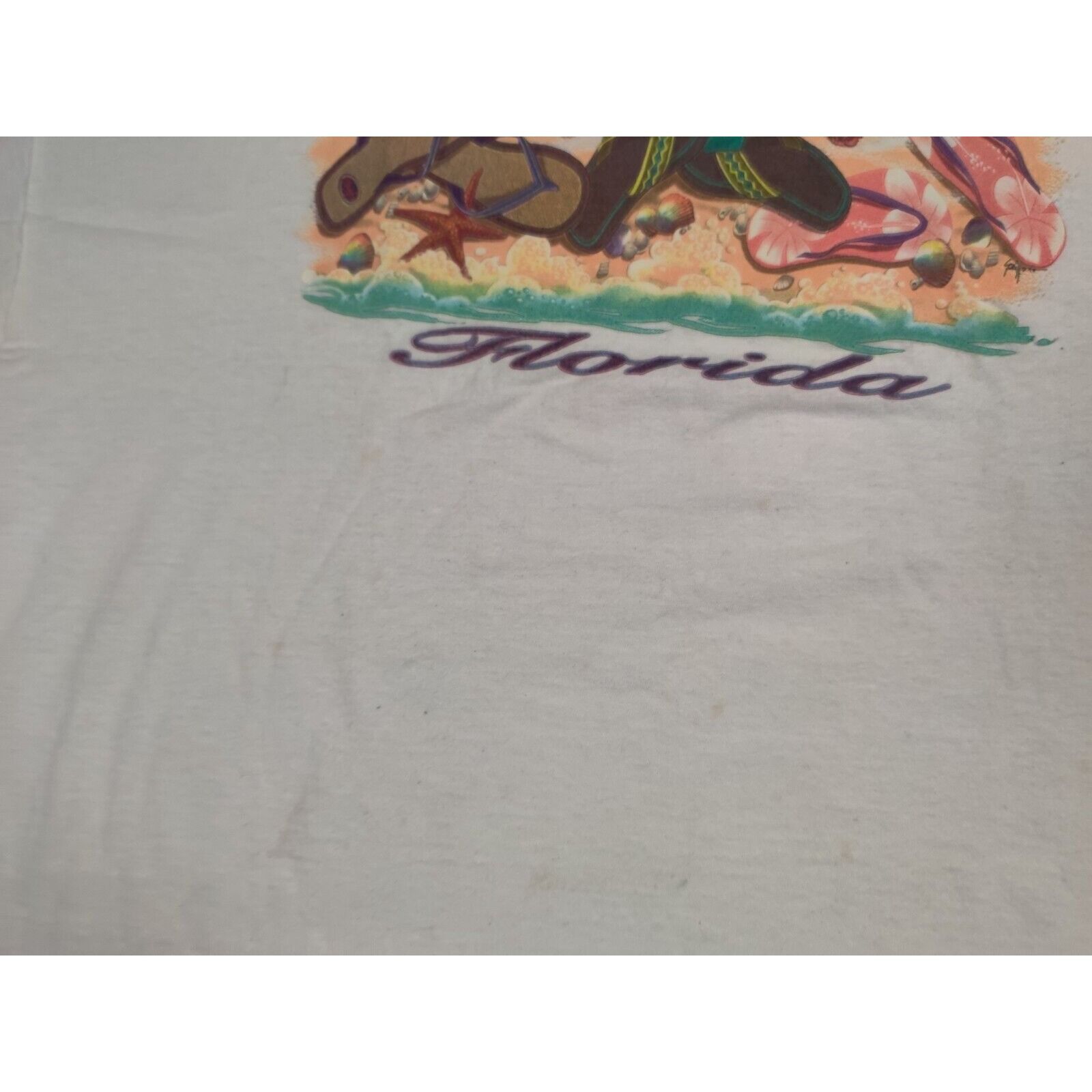 Other Florida Shirt Adult Mens XL Spell Out Beach Sand Sandalsa Size US XL / EU 56 / 4 - 12 Thumbnail