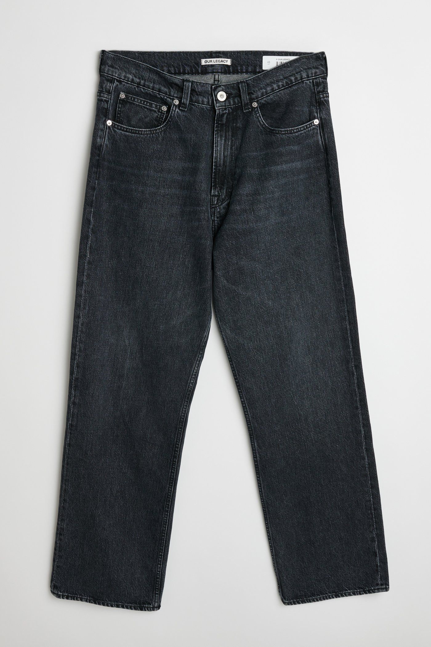Pre-owned Our Legacy Third Cut Denim Jeans Supergrey Wash (gray)