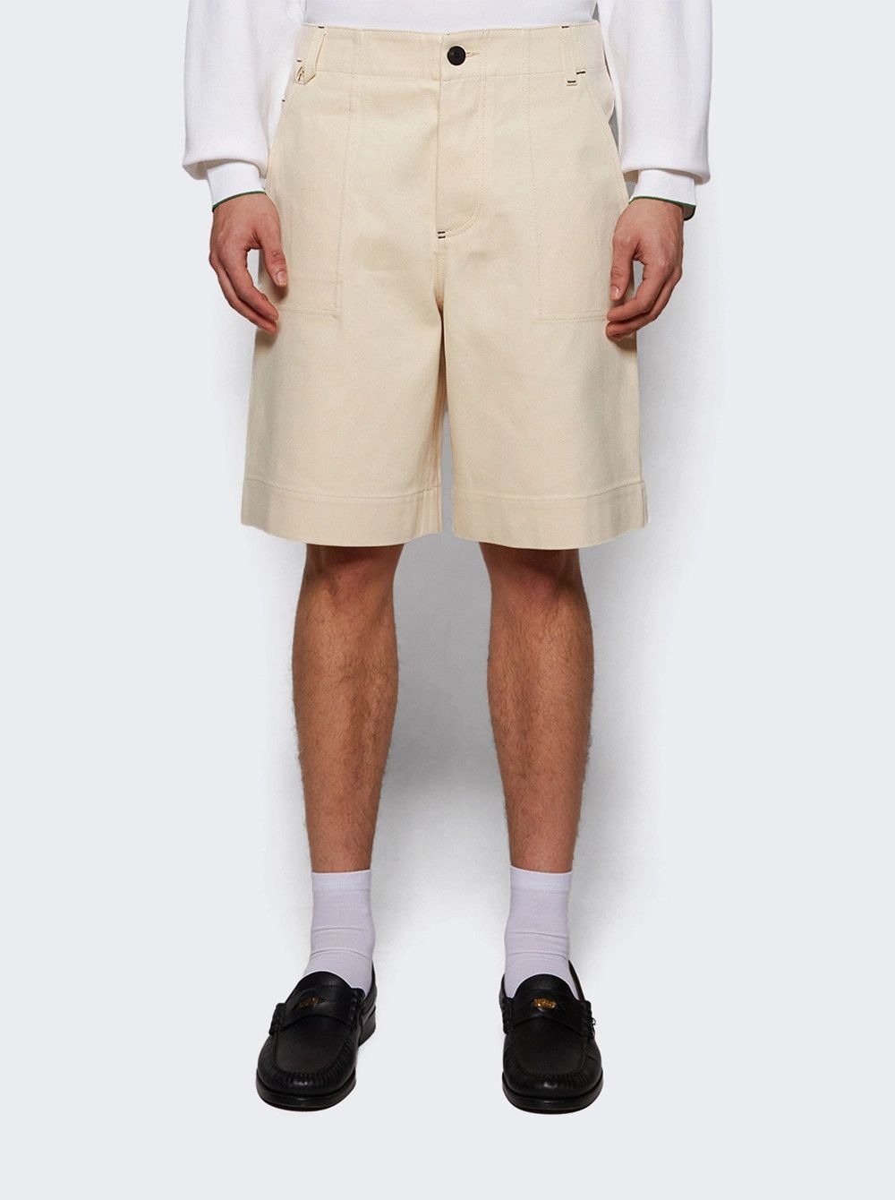 Jacquemus o1mle0326 Le Short De-Nimes in White Size US 30 / EU 46 - 2 Thumbnail