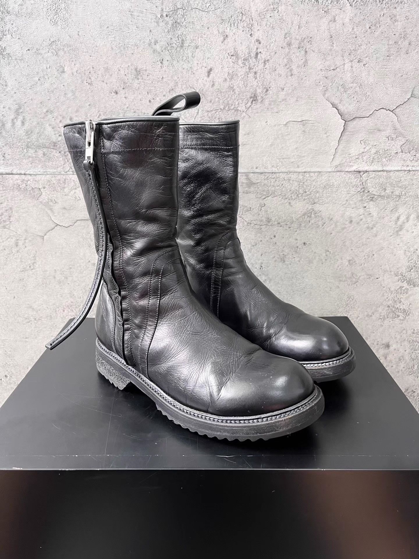 Rick Owens Rick Owens Mainline Calf Leather Army Boots K34 Size US 7 / IT 37 - 3 Thumbnail