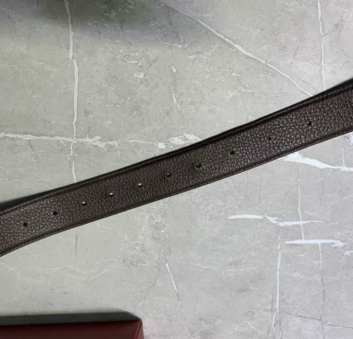 Salvatore Ferragamo Ferragamo Logo Smooth Buckle Leather Belt J42 Size ONE SIZE - 5 Thumbnail
