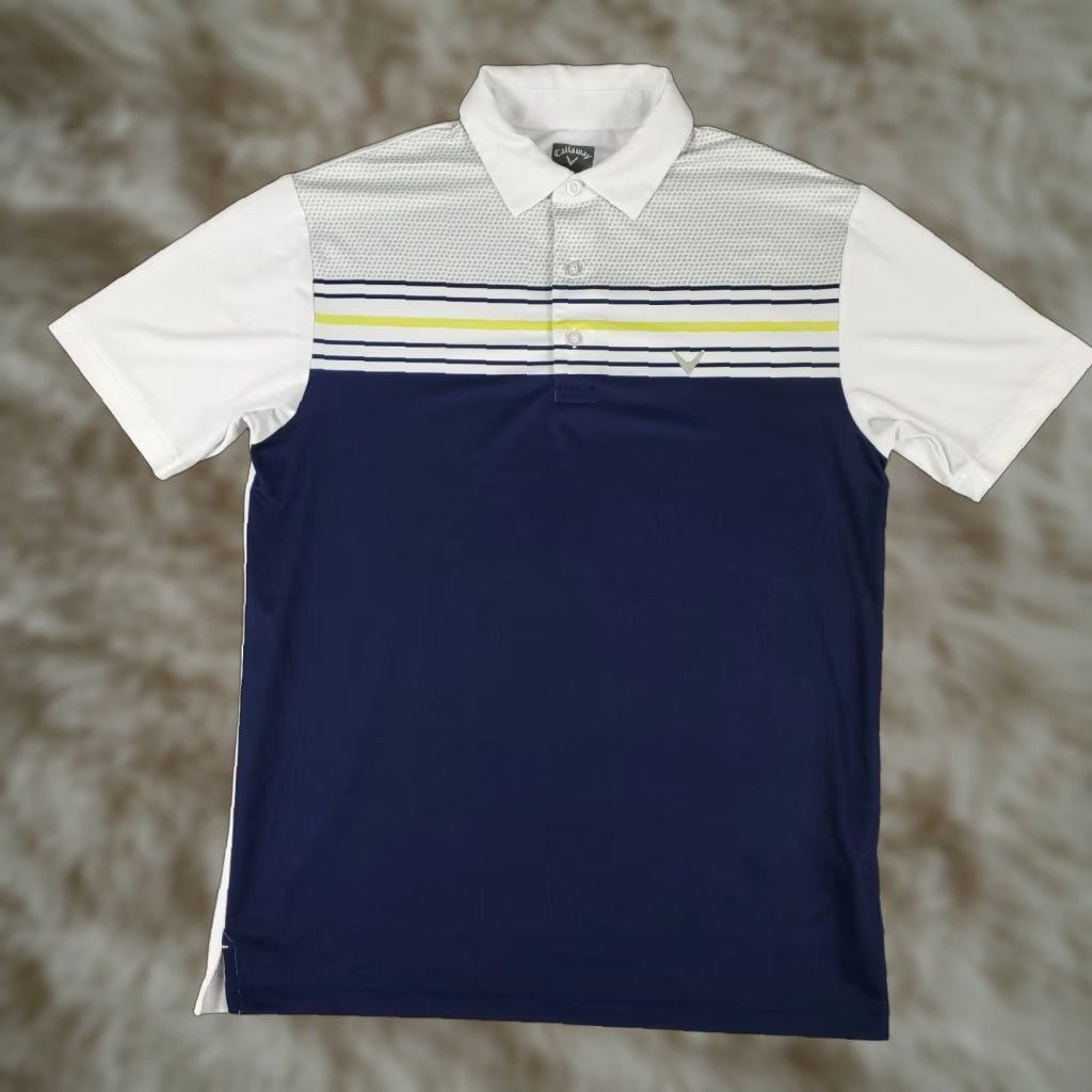 Callaway Callaway Polo Shirt Mens Small White Blue Opti Dri Fit Golf Short Sleeve * Size US S / EU 44-46 / 1 - 1 Thumbnail