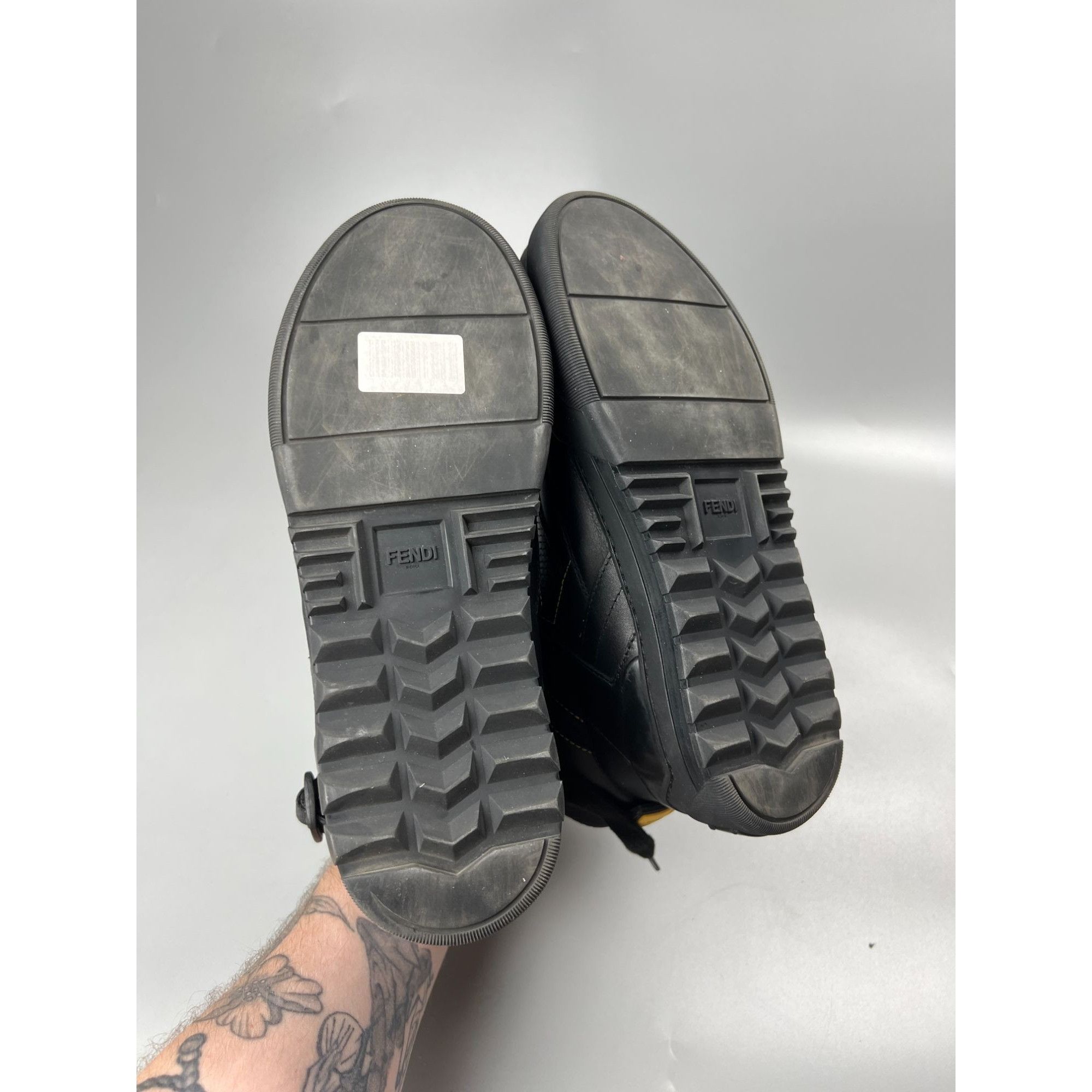 Fendi Fendi Roma Hi Top Leather Sneakers (Y0883) Size US 8 / EU 41 - 11 Thumbnail