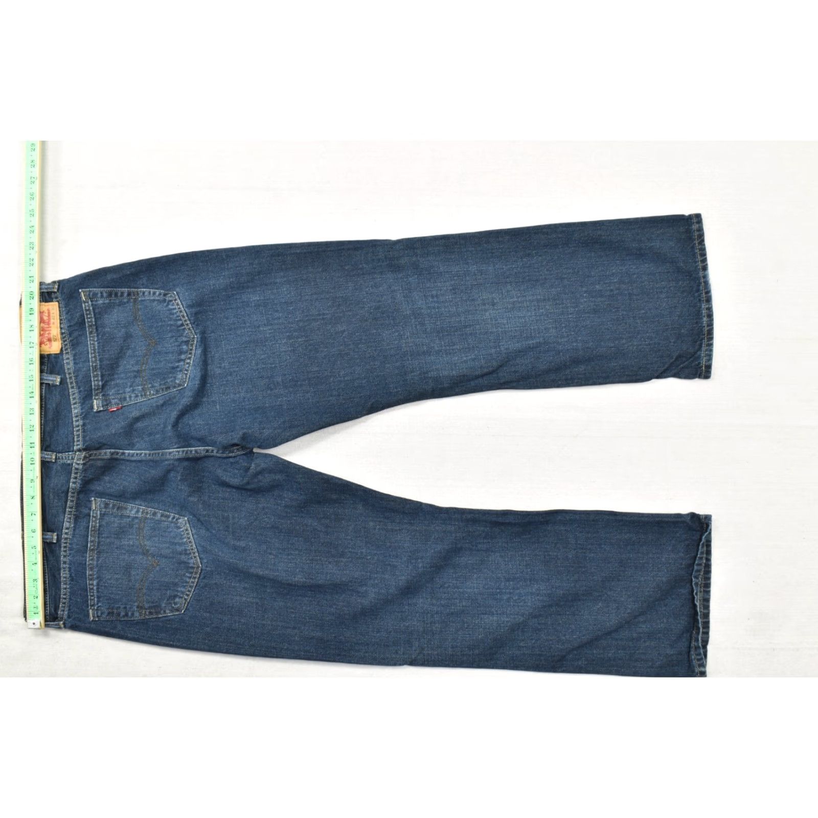 Levi's VINTAGE? No. Levi's 527 Slim Bootcut Jeans Men's 42x30 Dark Wash Blue Denim Cotton Jeans Size US 42 / EU 58 - 3 Thumbnail