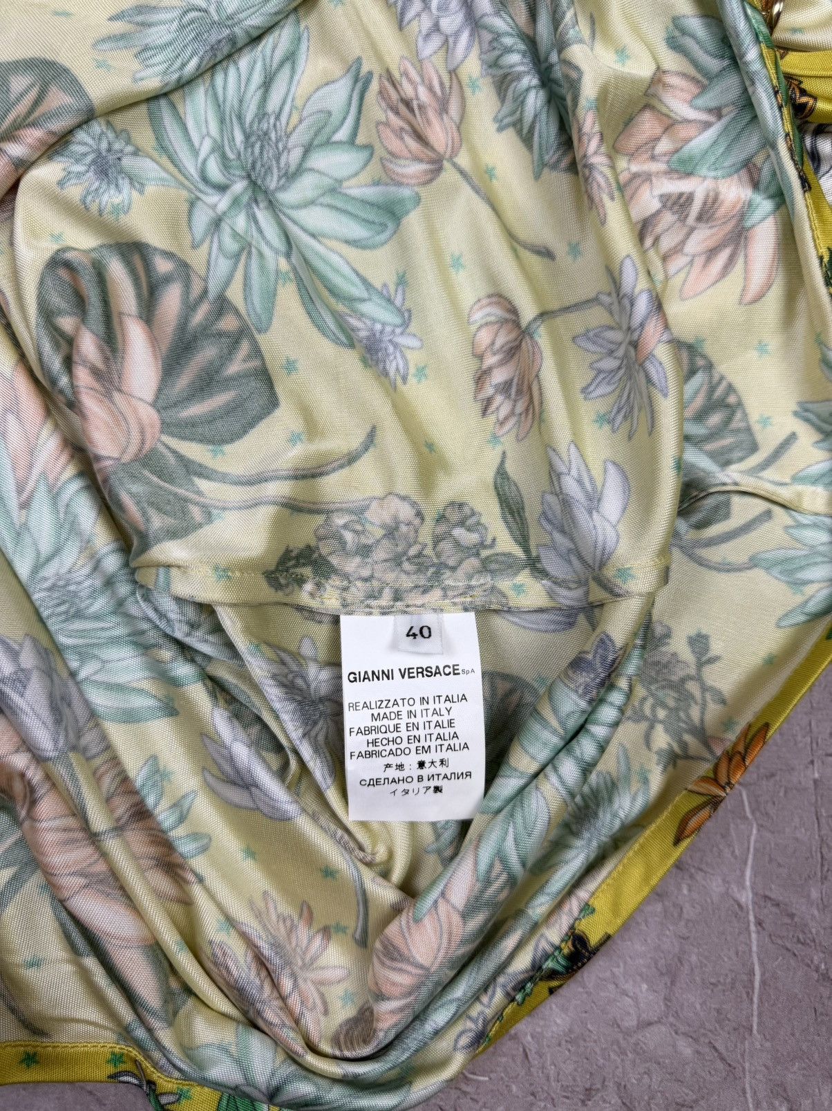 Versace Versace Collection Dragonfly Water Lily Split Sleeve Blouse Size S / US 4 / IT 40 - 6 Thumbnail