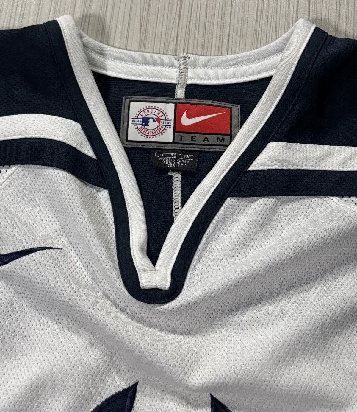Nike Vintage Nike New York Yankees White Hockey Jersey (Size XL) Size US XL / EU 56 / 4 - 2 Thumbnail