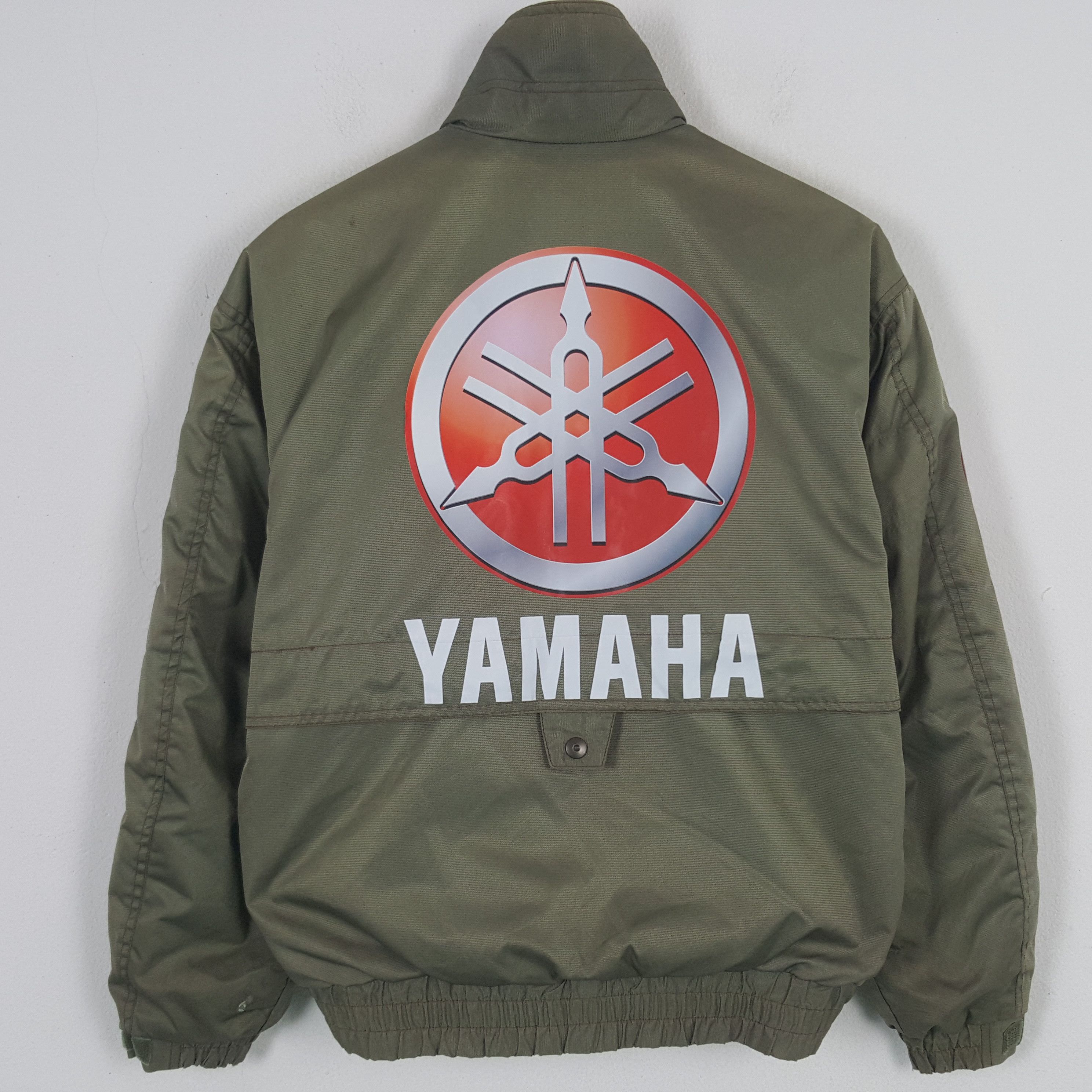 Japanese Brand × Vintage × Yamaha Vinatge Yamaha Racing Custom Logo Sport Bomber Jacket Size US L / EU 52-54 / 3 - 1 Thumbnail