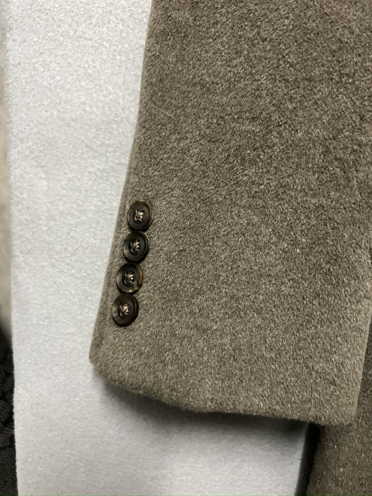 Burberry 398. Vintage 90s Burberrys Wool Angora Blazer Size 44S - 5 Thumbnail