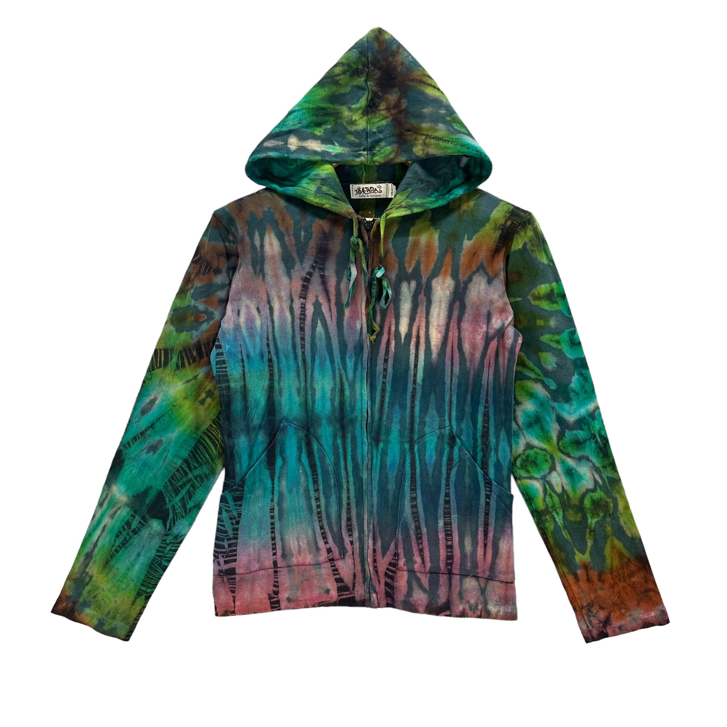 Vintage ATARA TIE DYE ZIPPER HOODIES #8443-009 Size S / US 4 / IT 40 - 1 Thumbnail