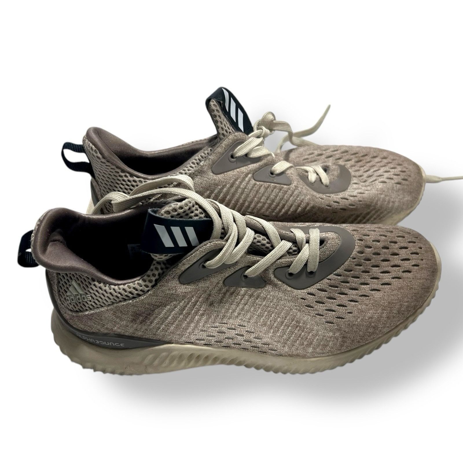 Adidas Size 6.5 - ADIDAS Alphabounce Engineered Mesh Beige Mens Spo Size US 6.5 / EU 39-40 - 4 Thumbnail