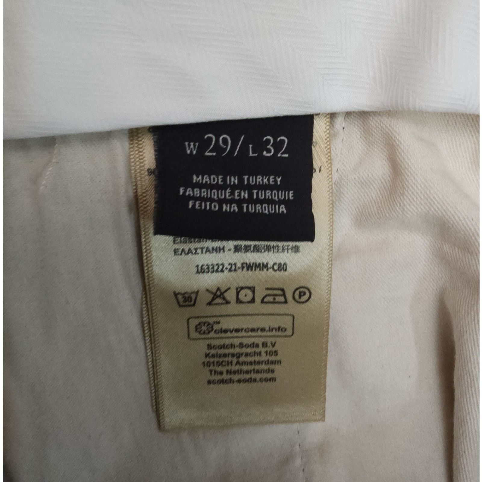 Scotch & Soda Scotch & Soda Pants Mens Mott Super Slim Chinos Dark Gray 29 Size US 29 - 8 Thumbnail