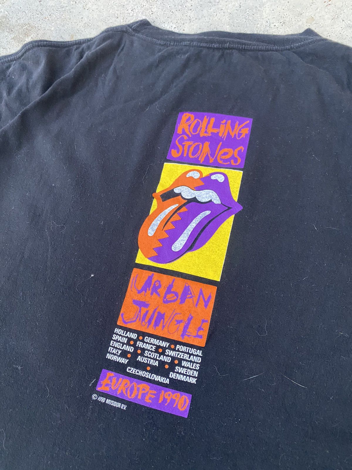 Band Tees × The Rolling Stones × Vintage 1990s Rolling Stones All Over Print Vintage Band Tee Size US L / EU 52-54 / 3 - 5 Thumbnail