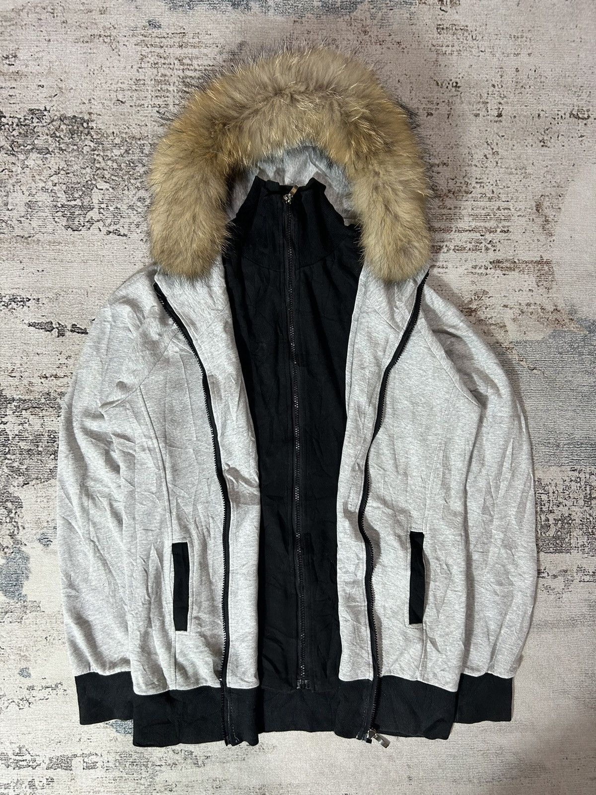 14th Addiction Faux Fur Removable Hoodie Double Layers LgB Style Size US L / EU 52-54 / 3 - 1 Thumbnail