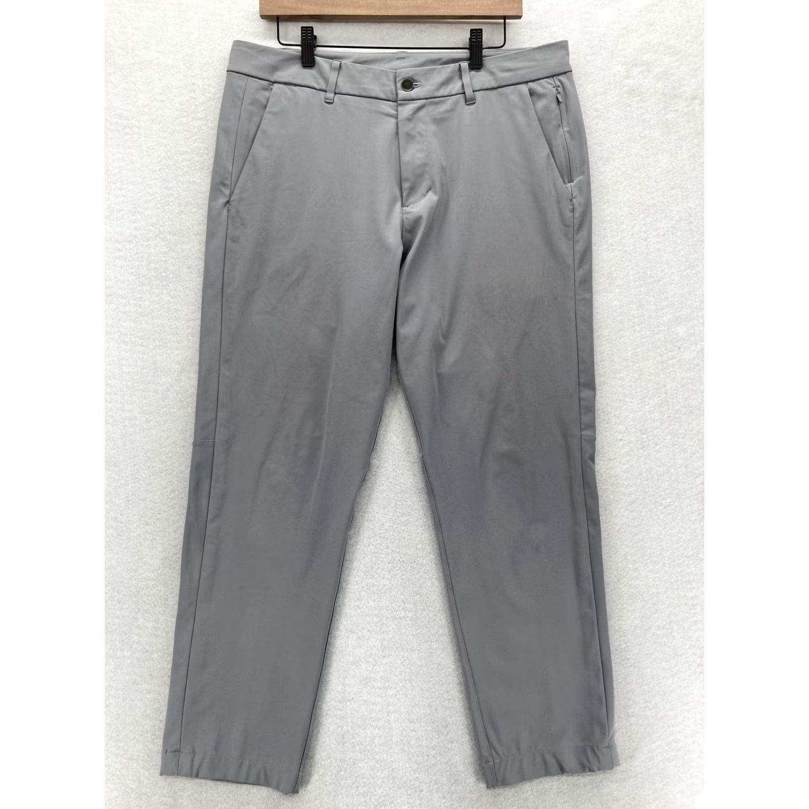 Lululemon Lululemon Mens Golf Chino Pants 34 Gray Performance Tech Stretch Zip Pocket Size US 34 / EU 50 - 2 Thumbnail