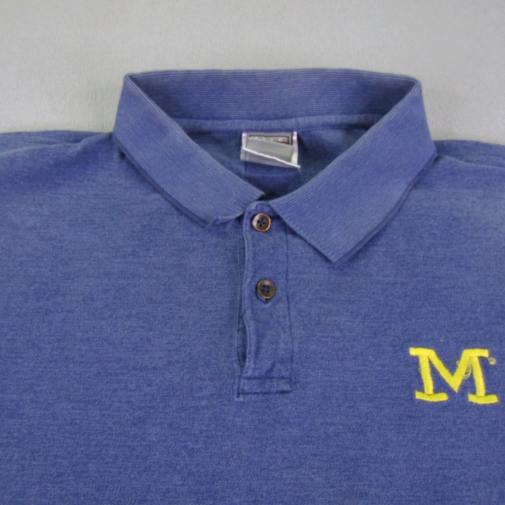 Nike VINTAGE Nike Polo Shirt Men XL Blue Casual Sports Tennis Golf College Y2K Size US XL / EU 56 / 4 - 2 Thumbnail
