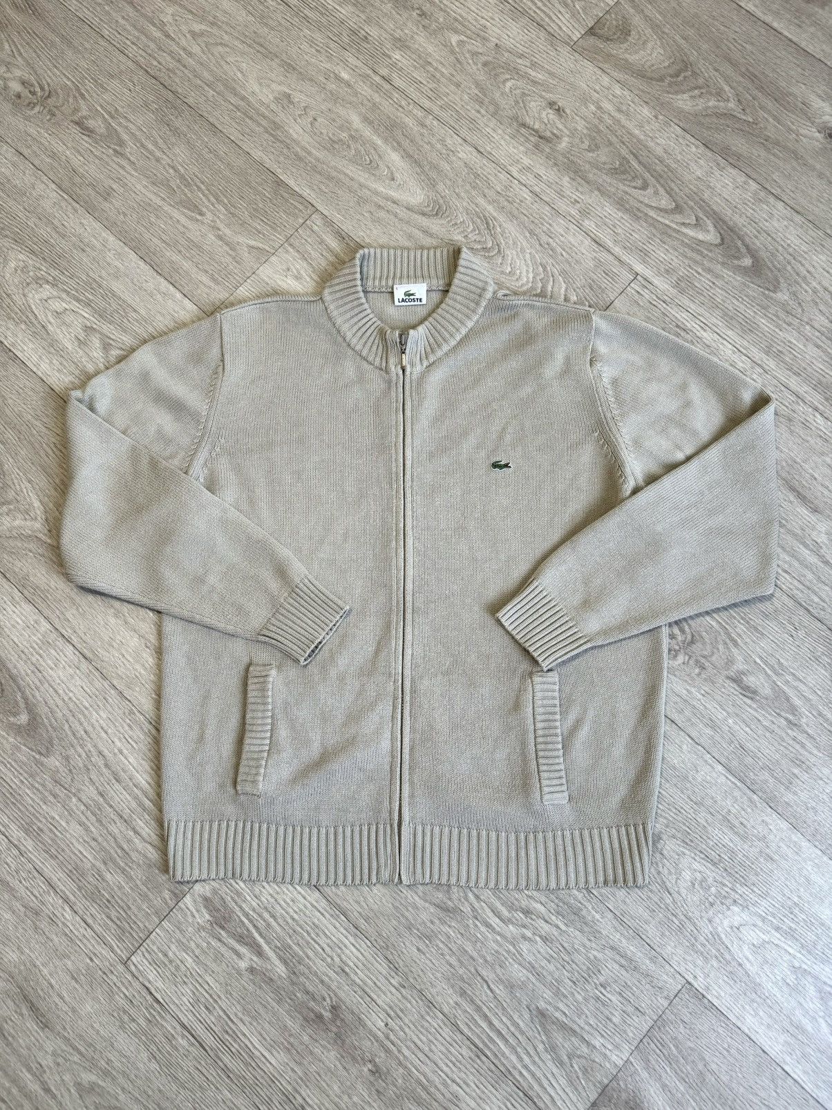 Lacoste 🔷Vintage Lacoste Zip Sweater 90s🔷 Size US L / EU 52-54 / 3 - 1 Thumbnail
