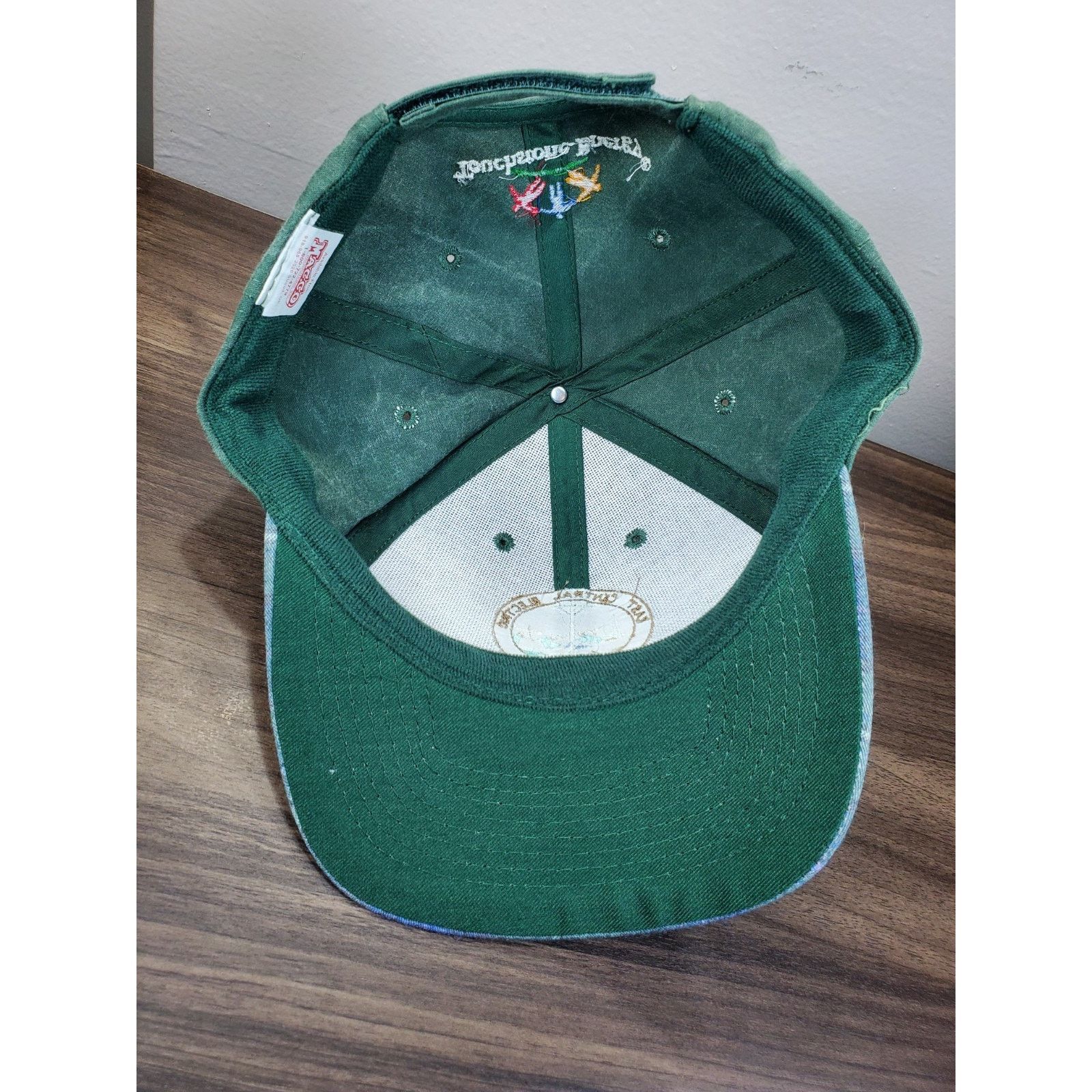 Vintage Okmulgee Oklahoma East Central Electric Cap Hat Plaid Bill Size ONE SIZE - 10 Thumbnail