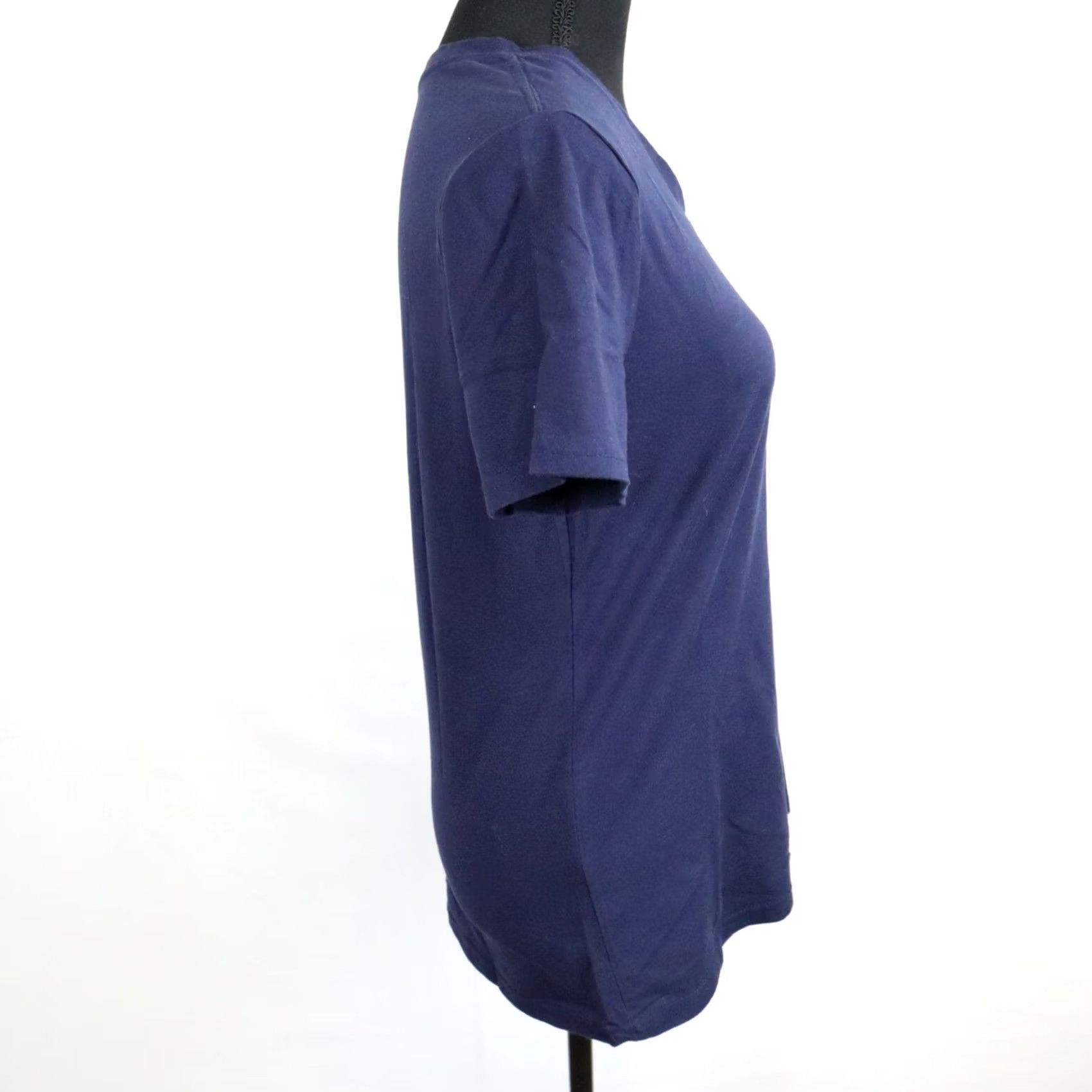 Vintage Time And Tru Shirt Womens M Blue Top Neck Tee Casual Short Sleeve Size M / US 6-8 / IT 42-44 - 4 Thumbnail