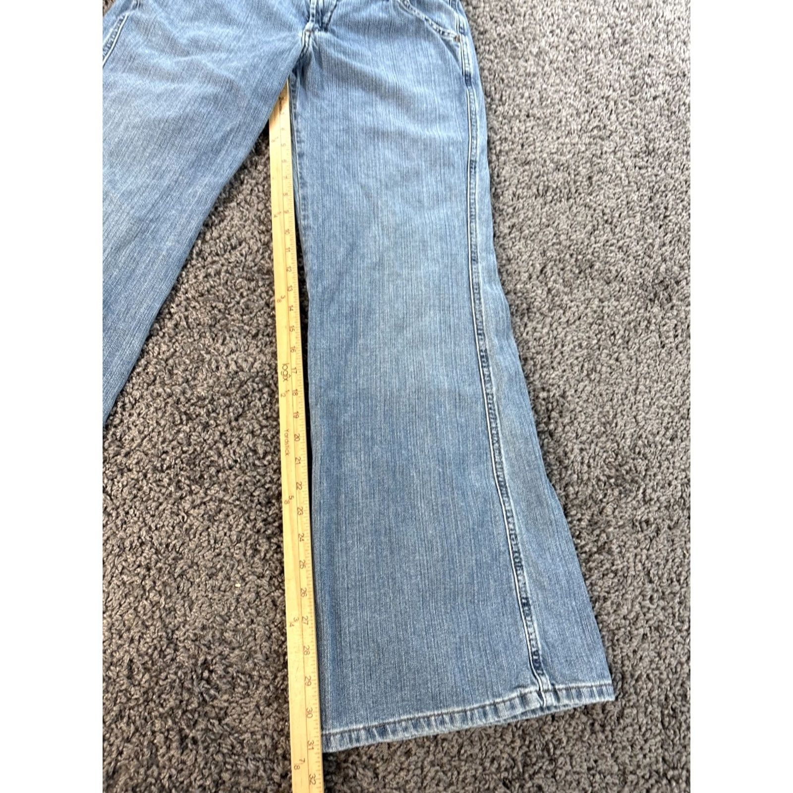 Express VINTAGE Express Jeans Womens Bootcut 32x31 Light Wash Low Rise 5-Pocket Denim Blue Mens? Womens? Size 24" / US 00 / IT 34 - 2 Thumbnail