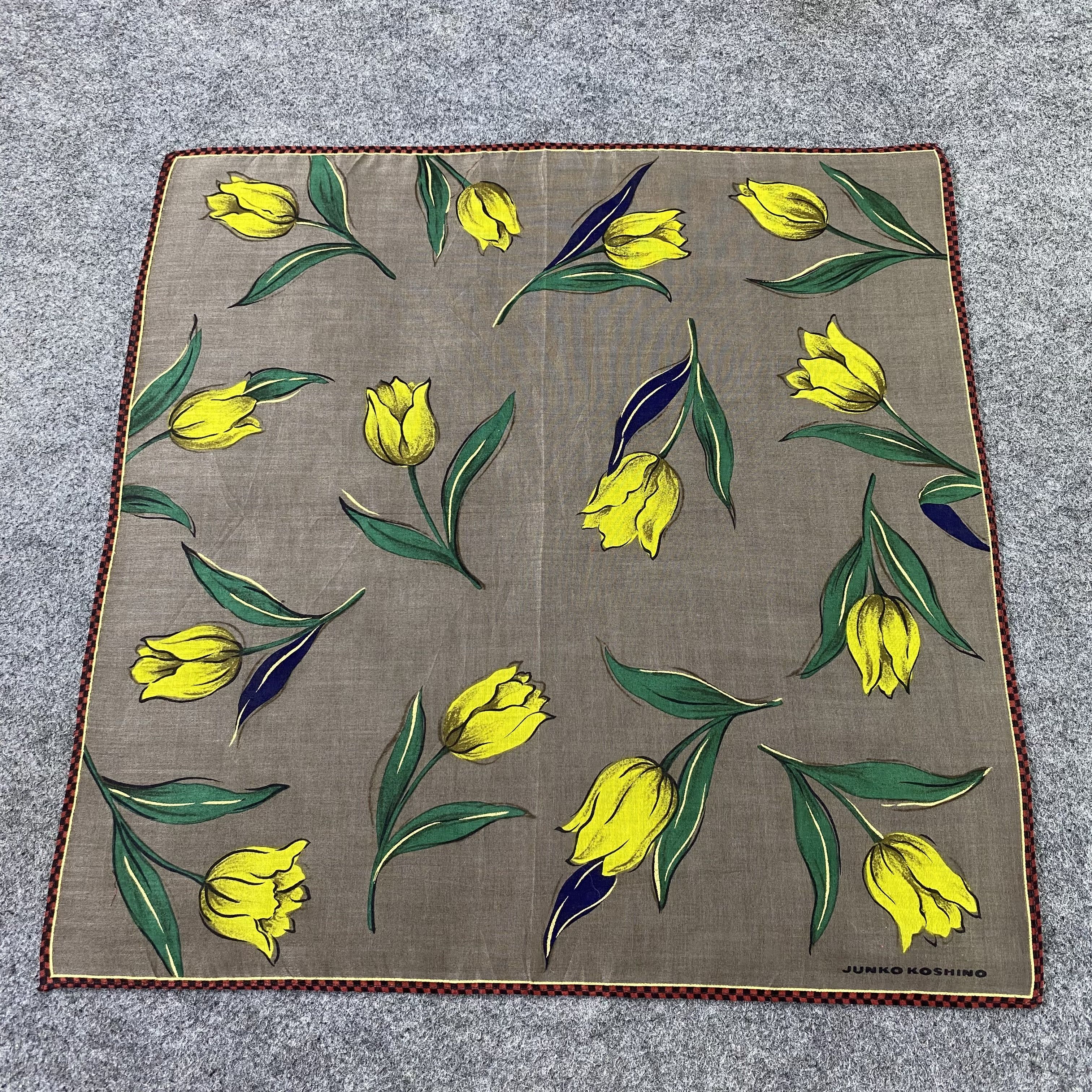 Japanese Brand Junko Koshino Handkerchief / Bandana / Neckerchief-B1232 Size ONE SIZE - 3 Thumbnail
