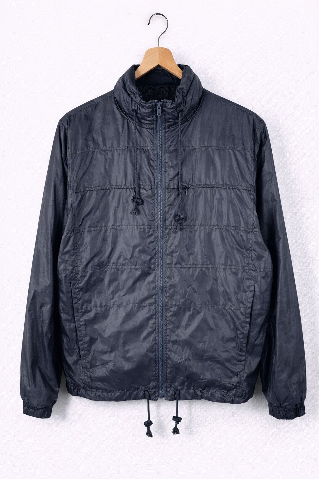 Japanese Brand Charles & 1/2 Lightweight Nylon Windbreaker Jacket Grey Size US M / EU 48-50 / 2 - 1 Thumbnail