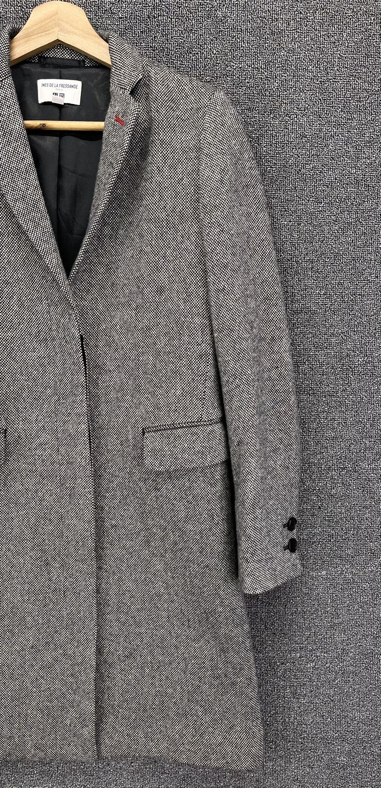Japanese Brand Ins de La Fressange X Uniqlo Luxury Rare Wool Coat Jacket Size S / US 4 / IT 40 - 3 Thumbnail