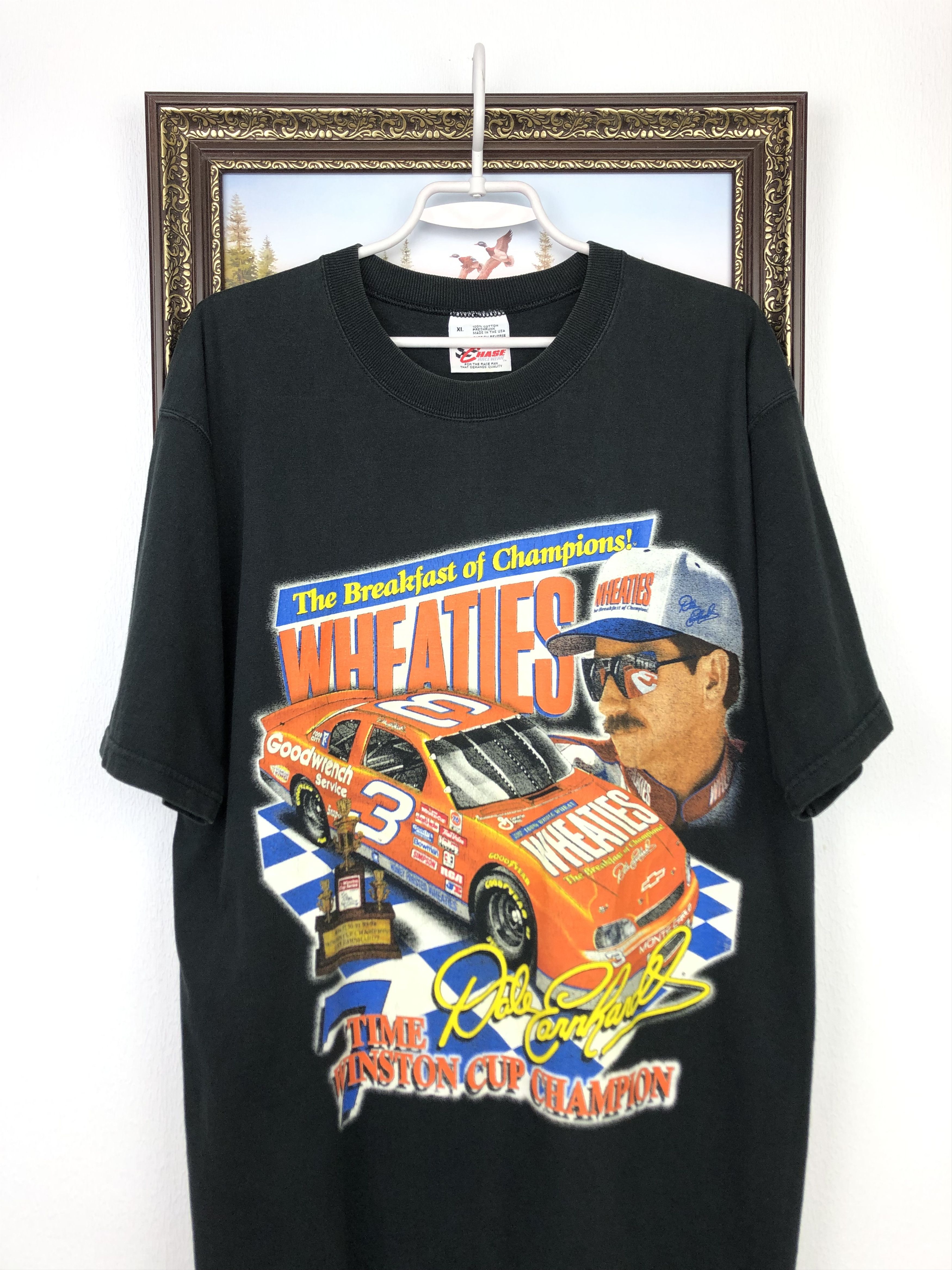 NASCAR × Vintage Vintage 90's Dale Earnhardt Shirt Nascar Racing Jersey Tee Size US XL / EU 56 / 4 - 2 Thumbnail