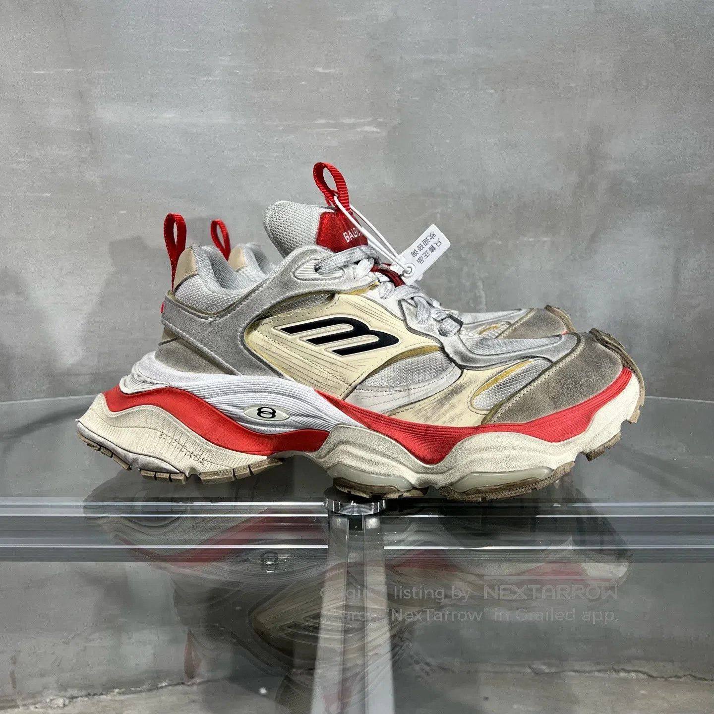Balenciaga Balenciaga CARGO White and Red shoes Size US 9 / EU 42 - 2 Thumbnail