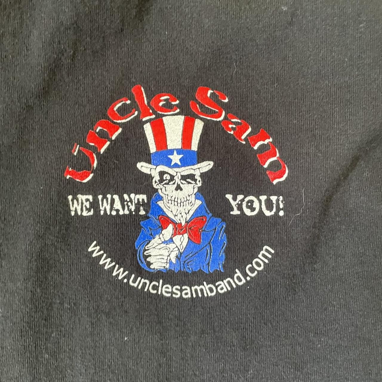 Band Tees × Vintage Vintage Y2K 90's Uncle Sam Heavy Metal Band Graphic Tee Size US XL / EU 56 / 4 - 3 Thumbnail