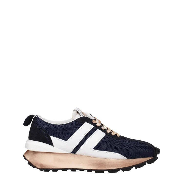 image of Lanvin Ob1O1E0524 Sneakers In Blue/white in Blue White, Men's (Size 7)