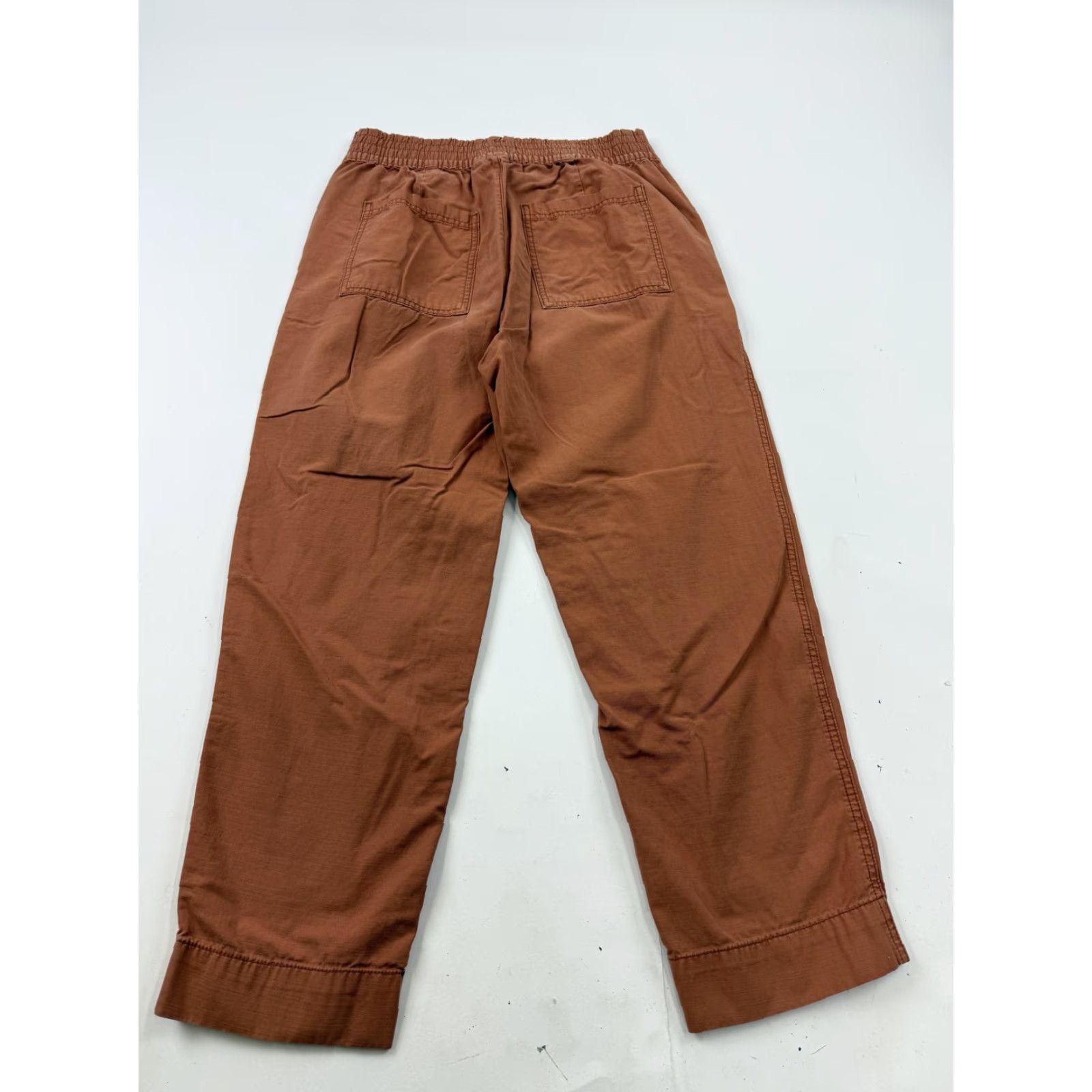 Gap Gap Pants Womens 8 Brown Pull On Straight Leg Chino Twill Elastic Waist Casual Size 30" / US 8 / IT 44 - 7 Thumbnail