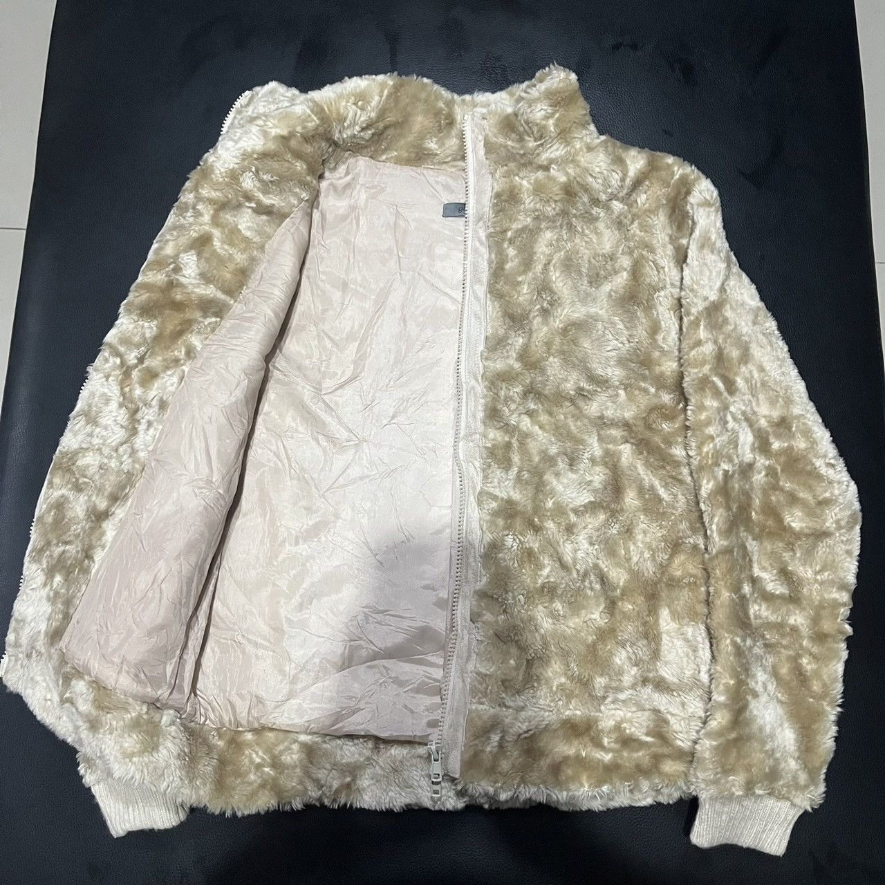 Japanese Brand gleam Faux Fur Jacket If6was9 LGB Yohji CDG Opium Style Size M / US 6-8 / IT 42-44 - 4 Thumbnail