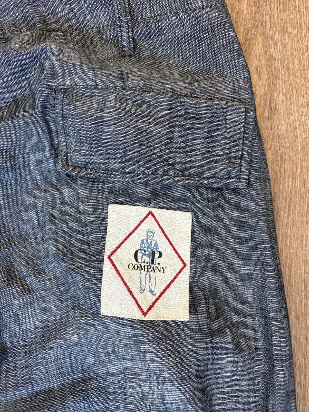 C.P. Company C.P. COMPANY Blue Chambray Loose Cargo Pants Size US 32 / EU 48 - 5 Thumbnail